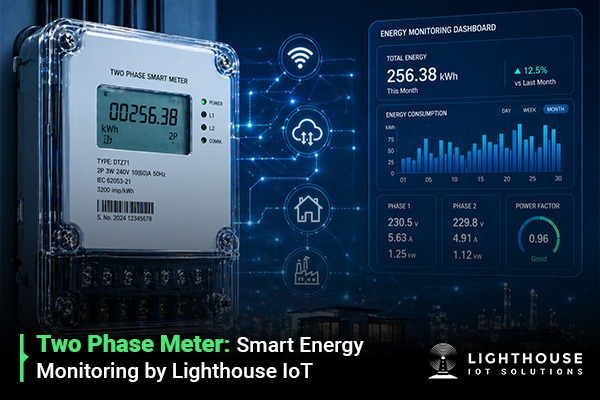 Two Phase Meter: Smart Energy Monitoring by Lighthouse IoT