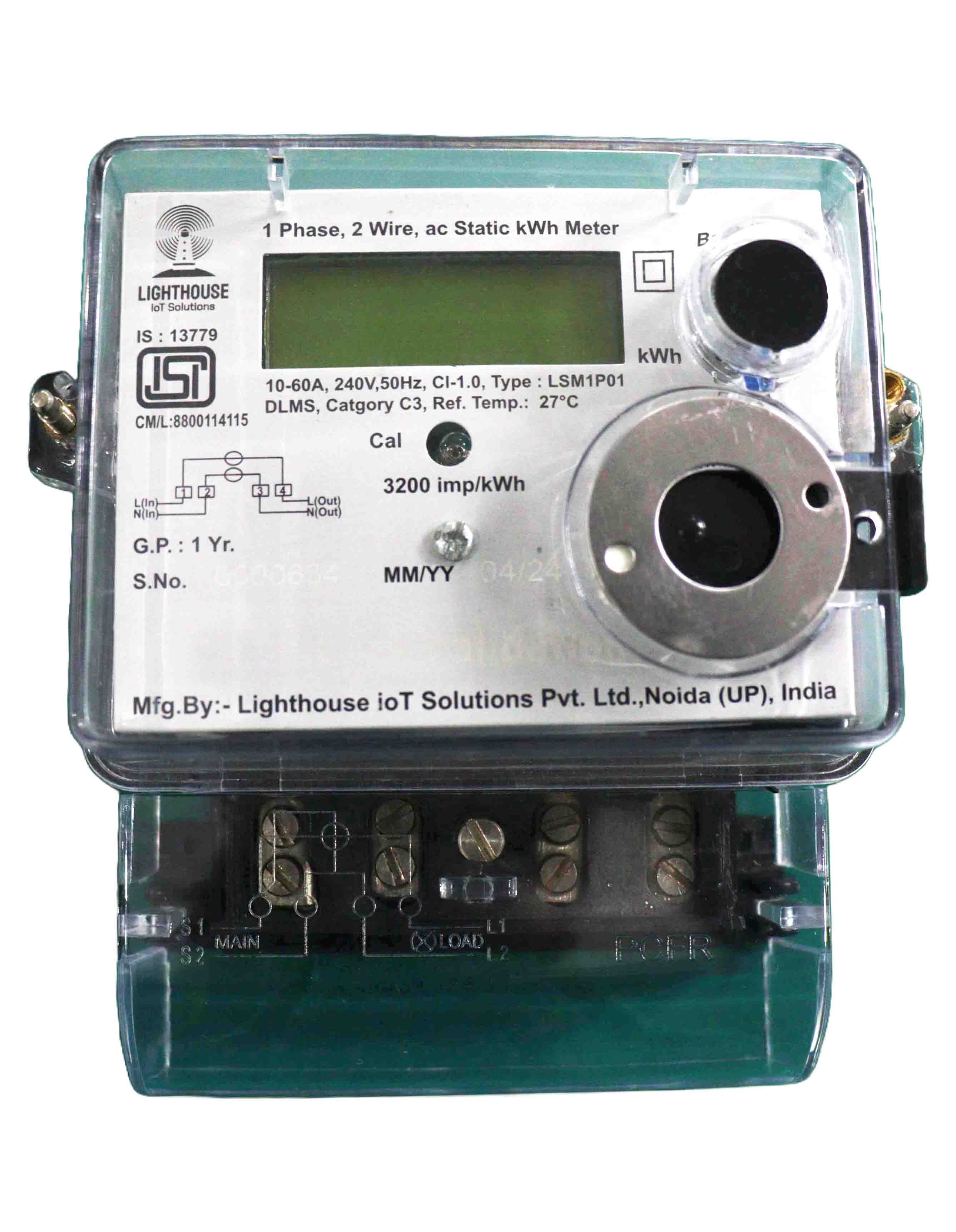 3 Phase, Static Energy Meter